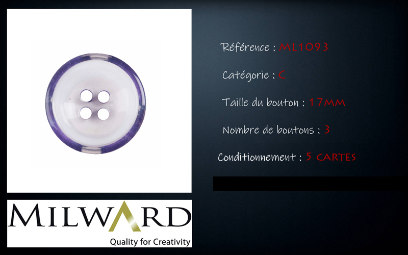 Boutons Milward - Code C, .