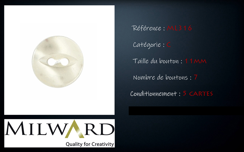 Boutons Milward - Code C, .