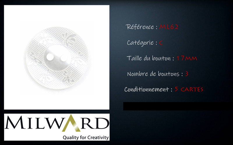 Boutons Milward - Code C, .