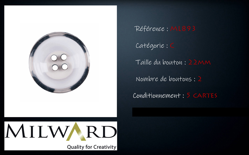 Boutons Milward - Code C, .