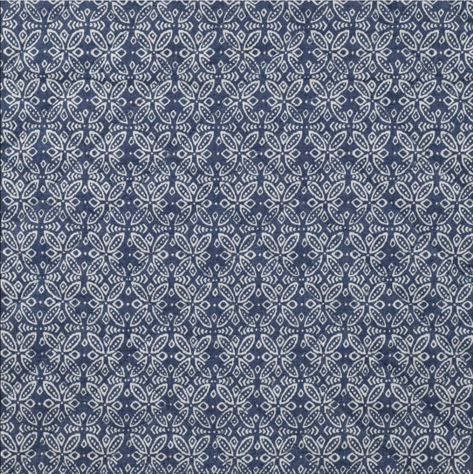 Chambray Matelassée Imprimé, 140-145cm.