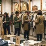 des clients dans un magasin de vêtements